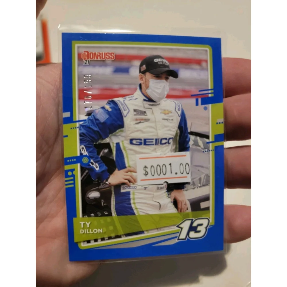 Ty Dillon Donruss '21 Trading Card Auto Racing Insert /199 Nascar